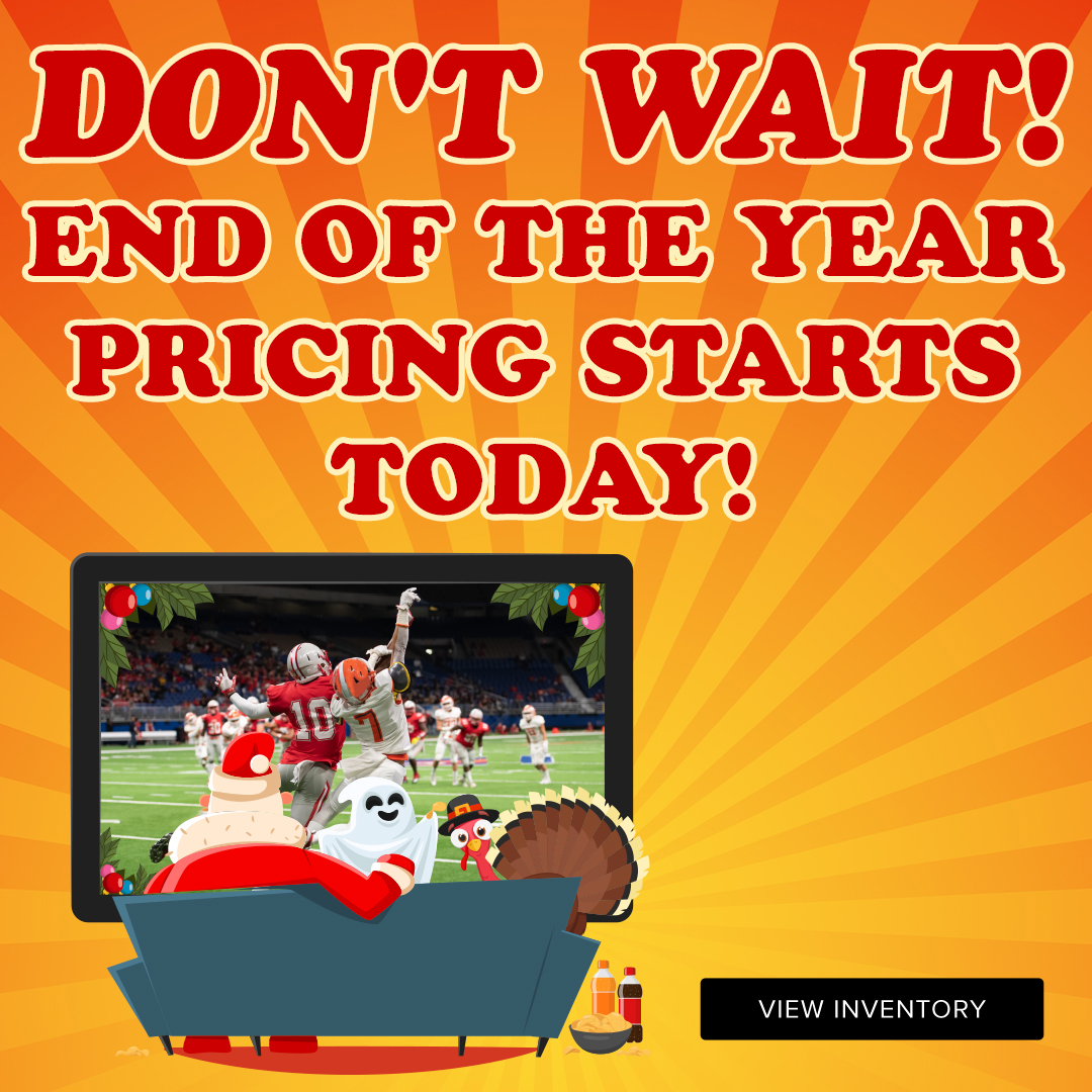 Don't Wait! End Of the Year Pricing Starts Today!