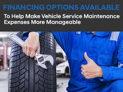 Vehicle Service Financing Options Available