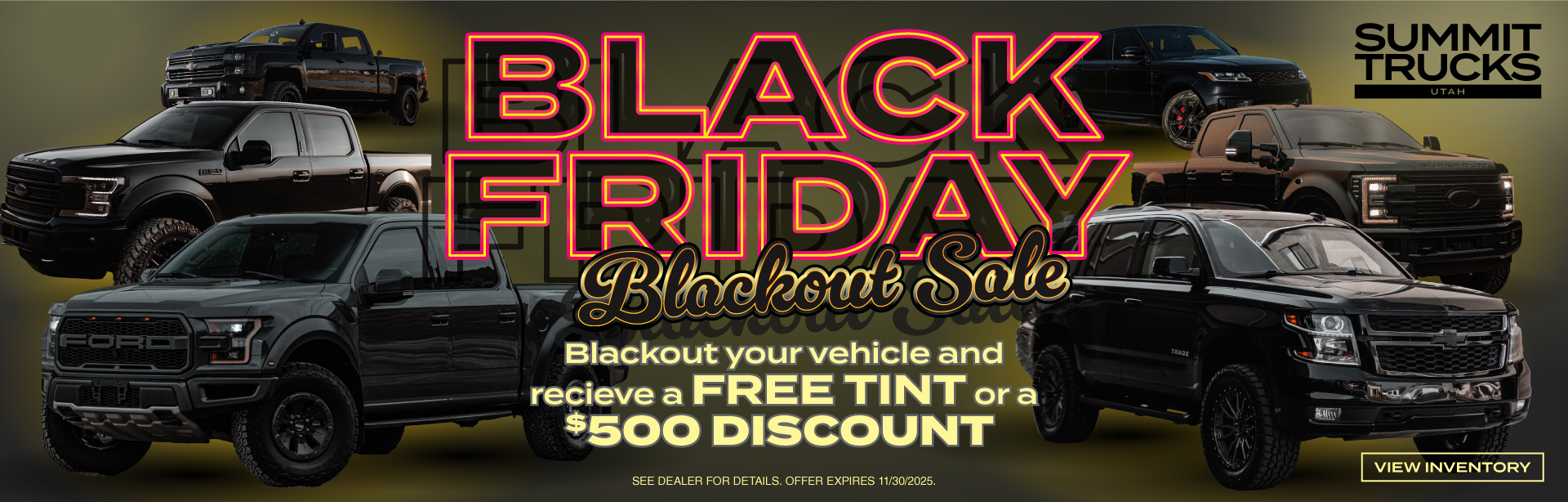 Black Friday Blackout Sale