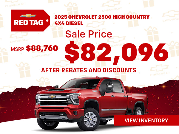 2025 CHEVROLET 2500 HIGH COUNTRY 4X4 DIESEL _HP