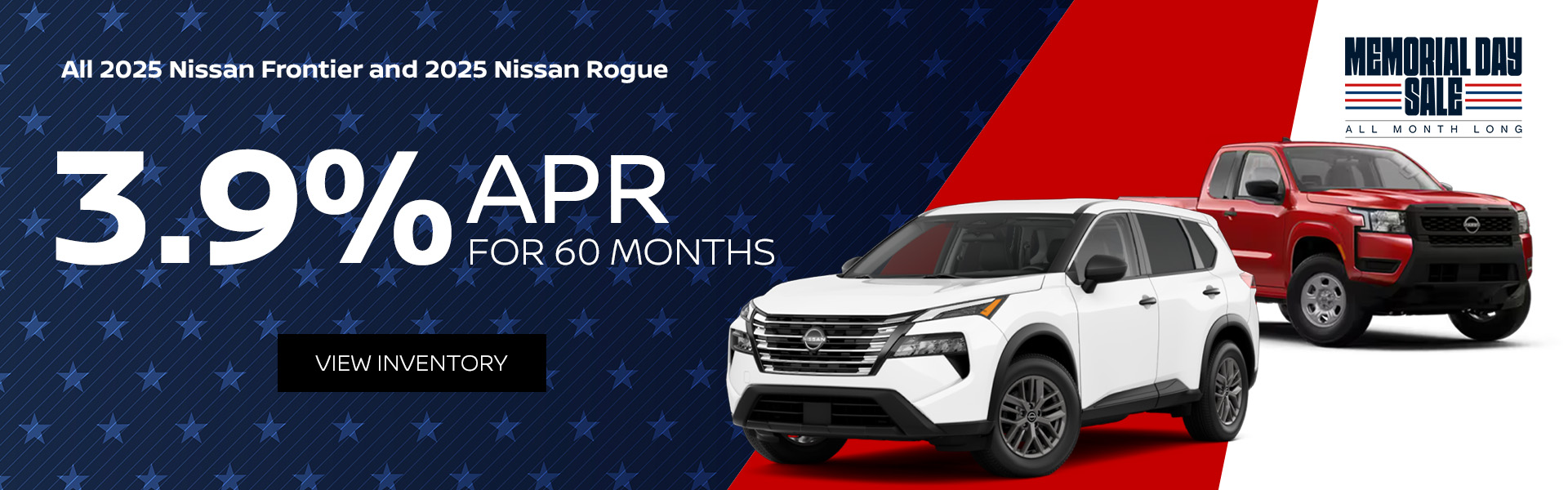 All 2025 Nissan Frontier and 2025 Nissan Rogue