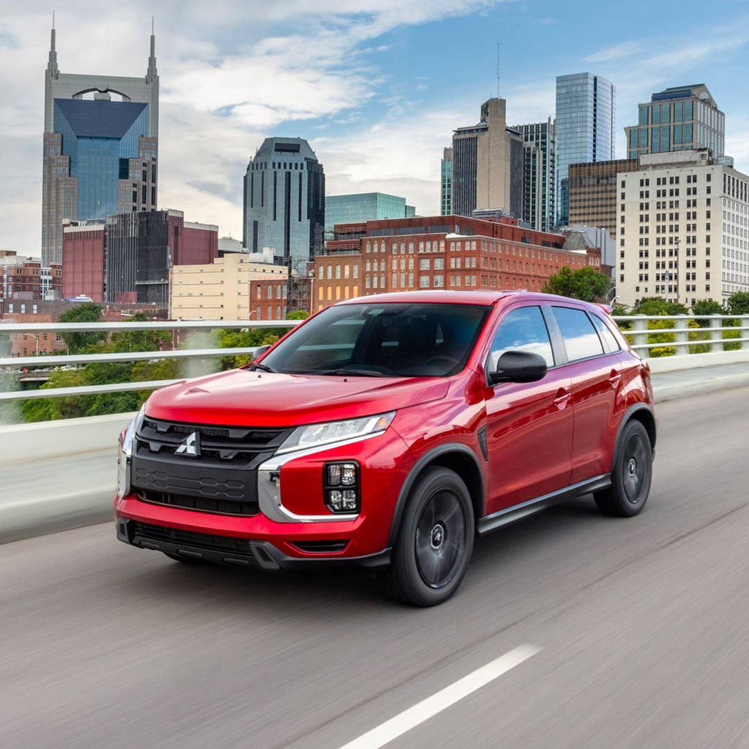 Outlander Sport driving, demonstrating traction and control