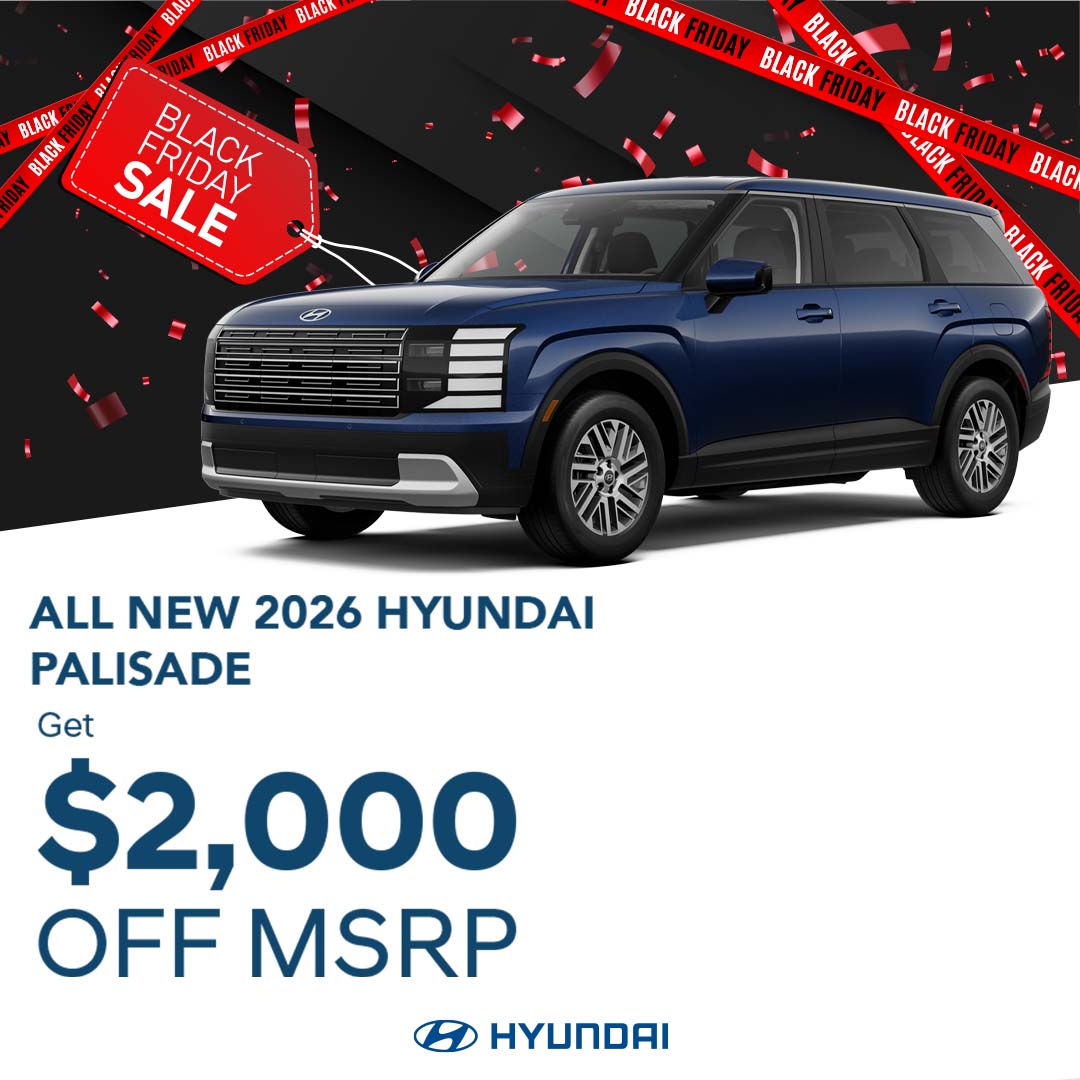 All New 2026 Hyundai Palisade $2,000 off MSRP
