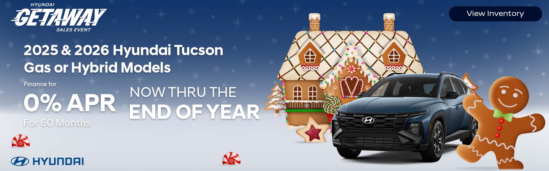 2025 & 2026 HYUNDAI TUCSON GAS OR HYBRID MODELS 0% 60 MONTHS THRU END OF THE YEAR