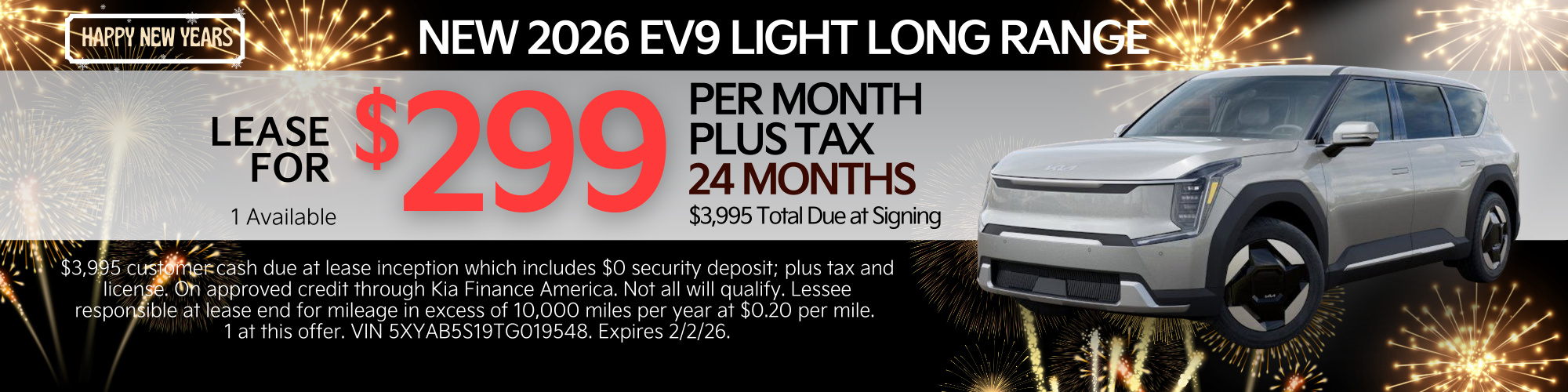 2026 EV9 Lease offer