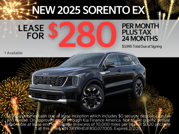 2025 Sorento Lease offer