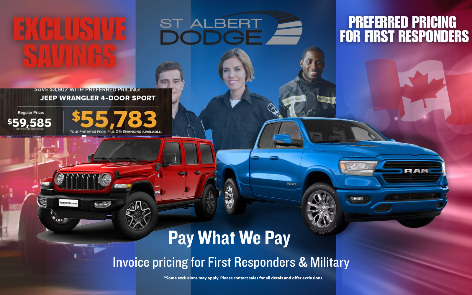 Military Discount Car Discount in Canada - St. Albert Dodge