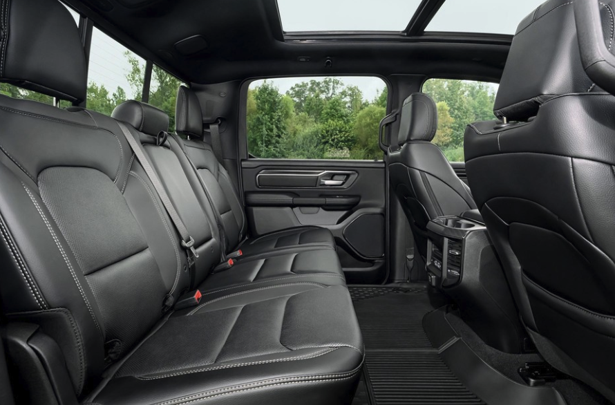 2026 Ram 1500 black leather interior — premium comfort without sacrificing capability