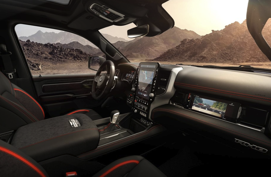 2026 Ram 1500 interior — Uconnect technology and towing management systems