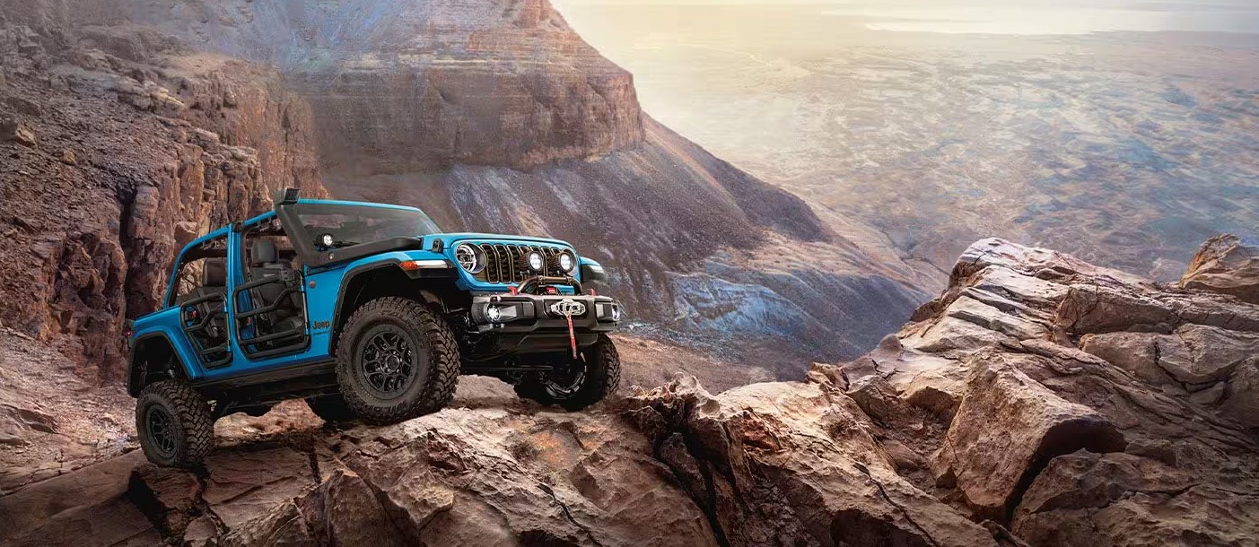 2026 Jeep Wrangler trim levels displayed at St. Albert Dodge showroom