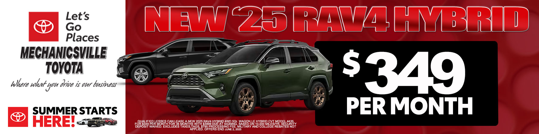 May RAV4 Hybrid offer