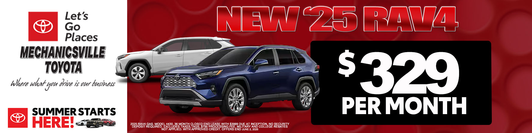 May RAV4 offer
