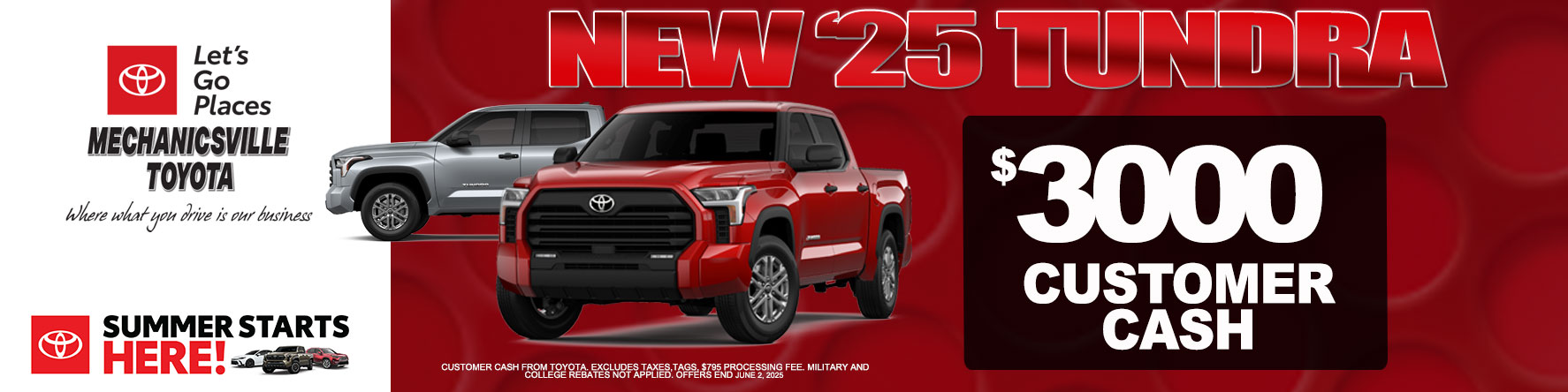 May Tundra offer