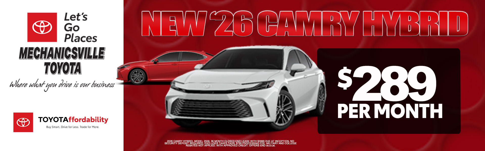 July camry offer