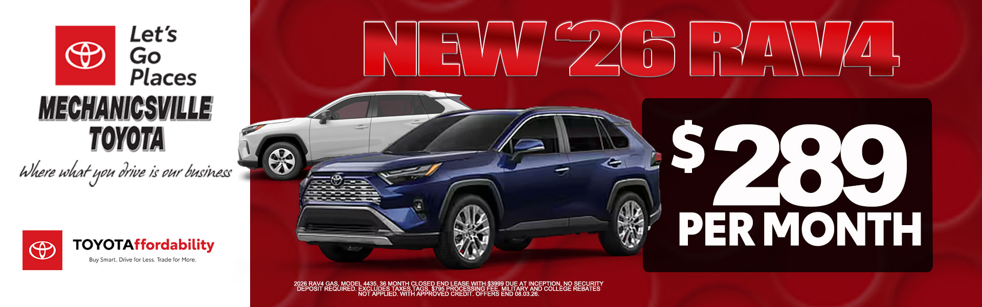 July RAV4 offer