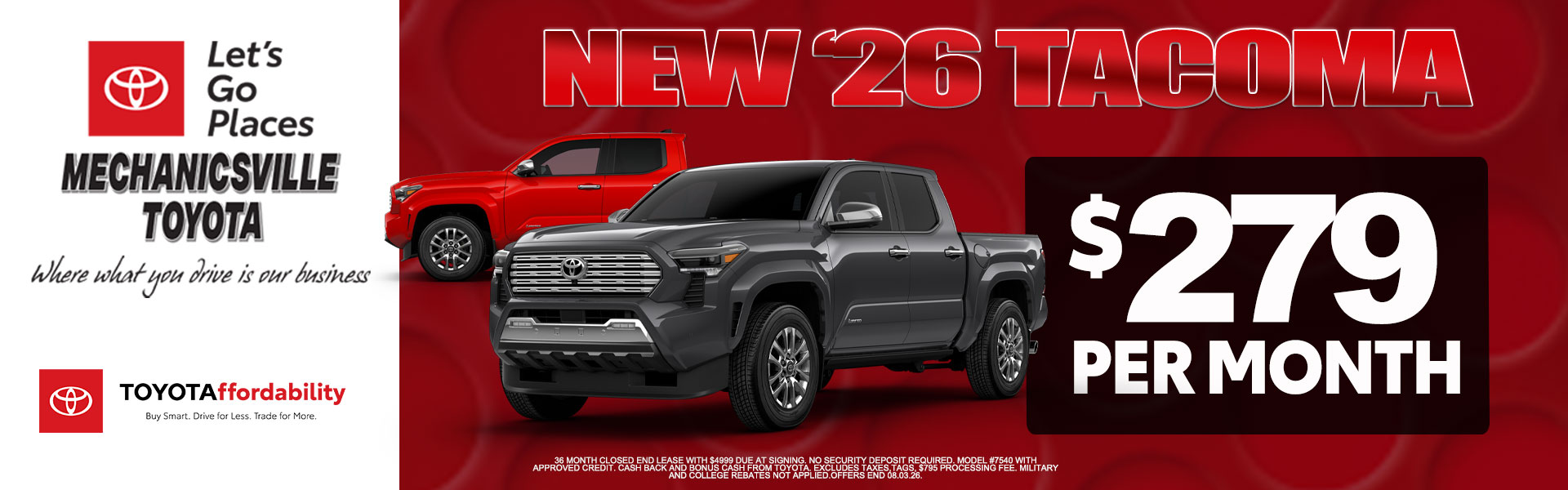 July Tacoma offers