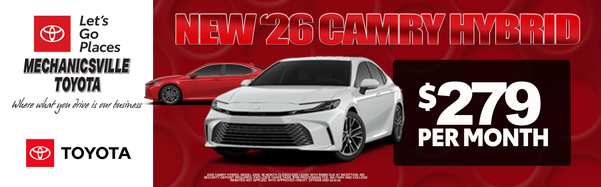 Sept Camry Hybrid offer