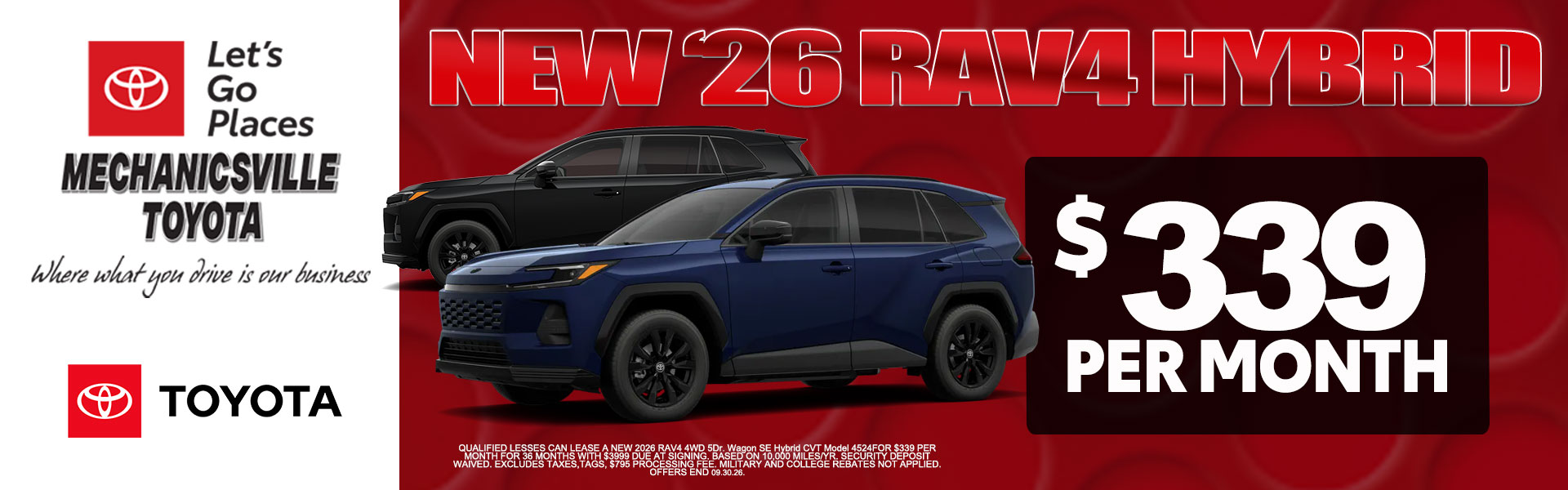 Sept RAV4 Hybrid offer