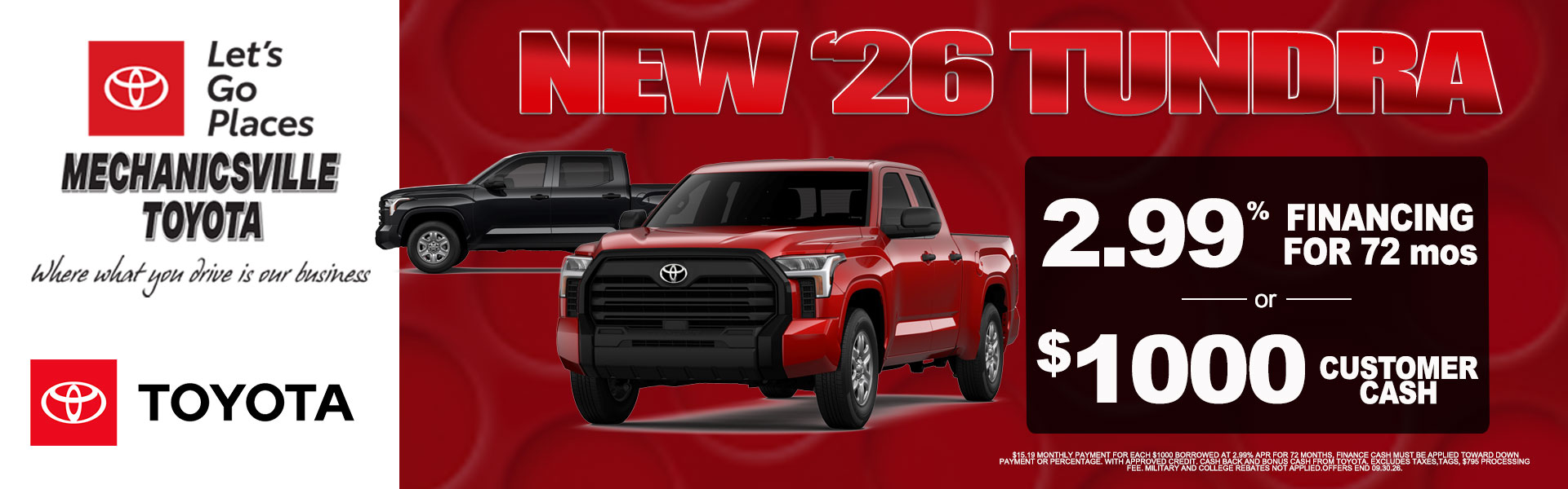 Sept Tundra offer