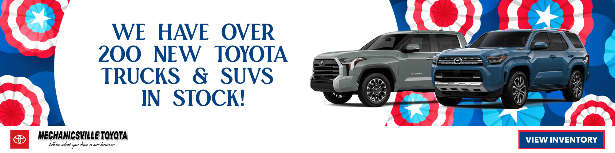 over 200 Toyotas