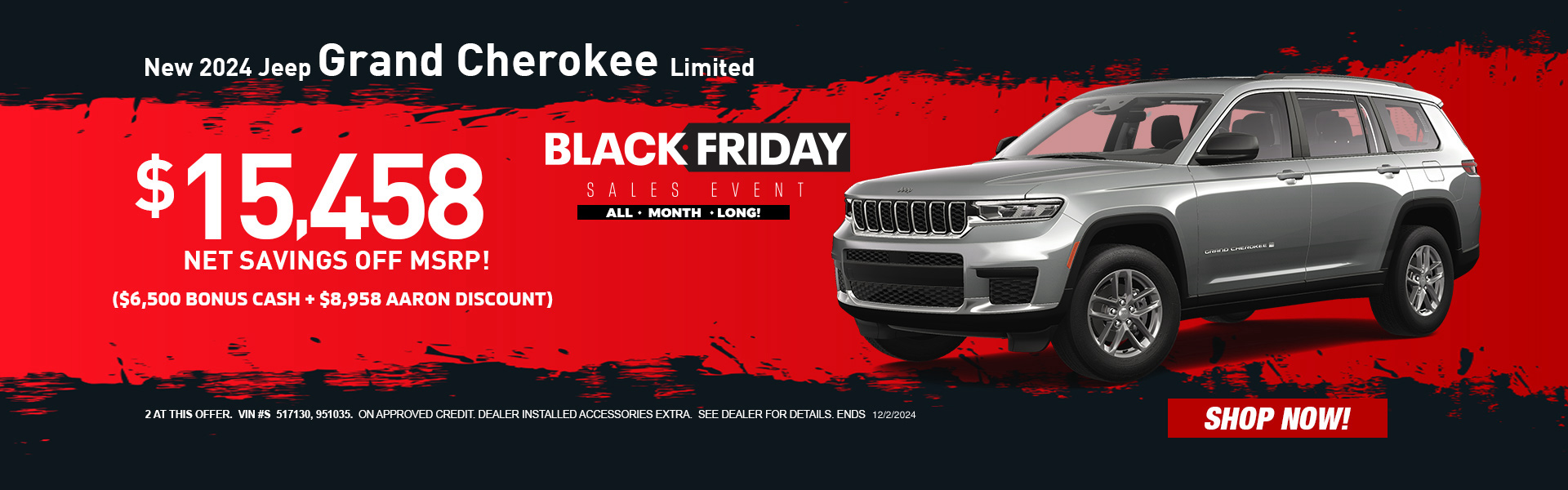 Black Friday theme, red background