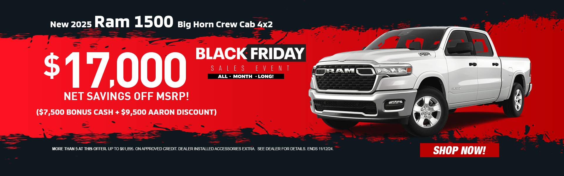 Black Friday theme, red background