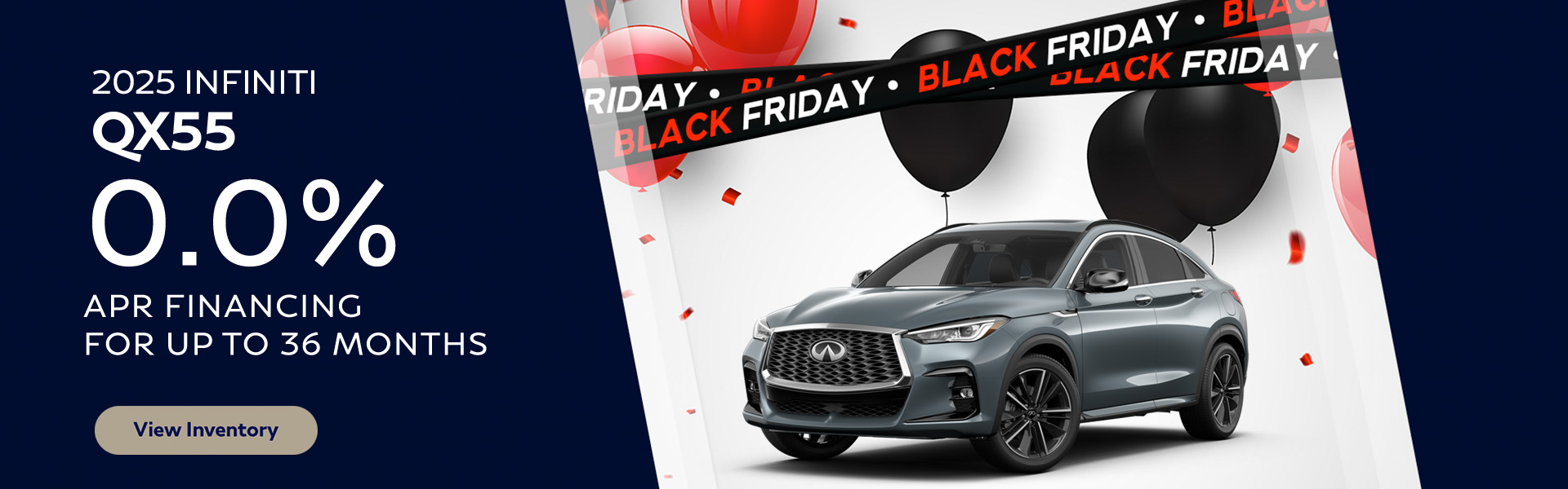 2025 INFINITI QX55 0.0% APR Financing FOR UP TO 36 Months