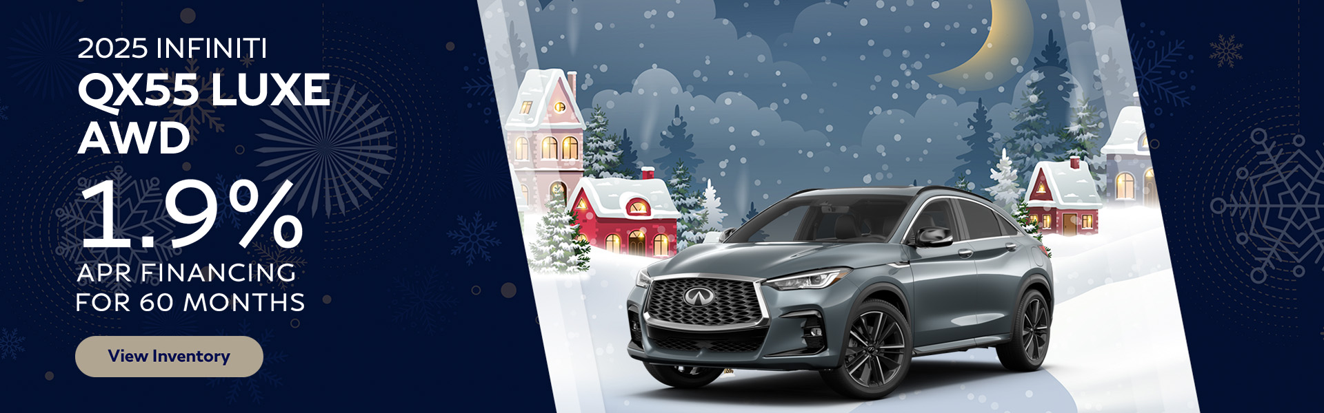 2025 INFINITI QX55 LUXE AWD Finance at 1.9% APR for 60 months!