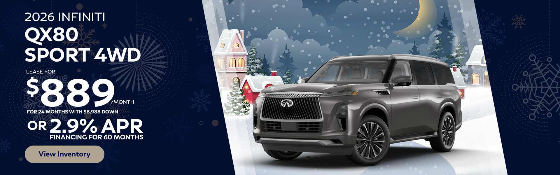 2026 INFINITI QX80 Lease or APR offer
