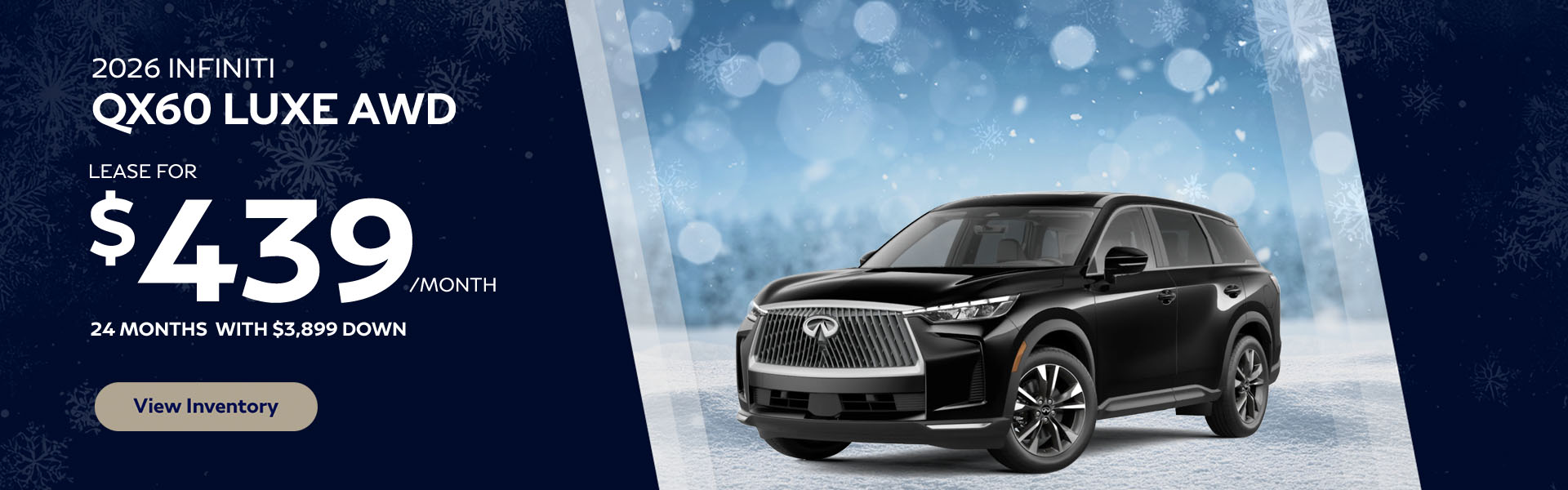 2026 INFINITI QX60 Luxe Lease offer