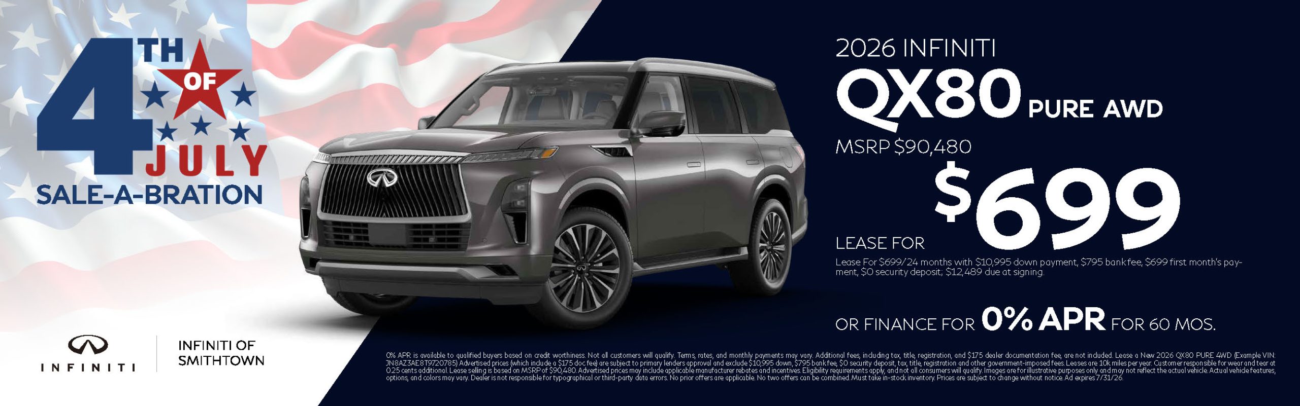 2026 INFINITI QX80 Pure offer