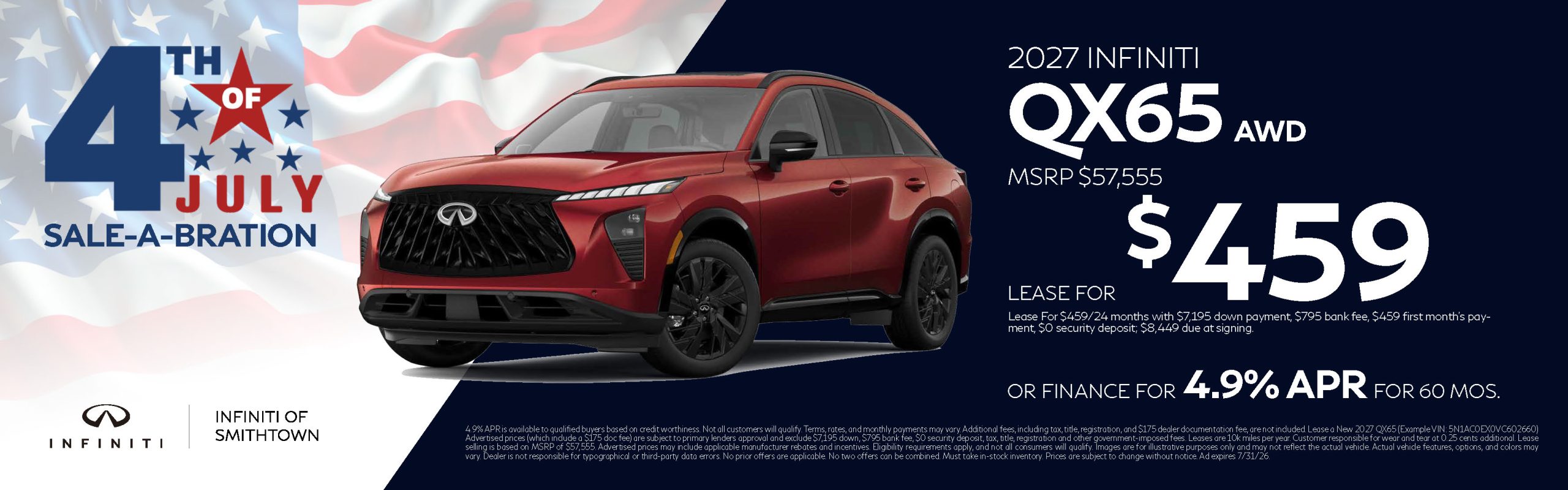 2027 INFINITI QX65 offer