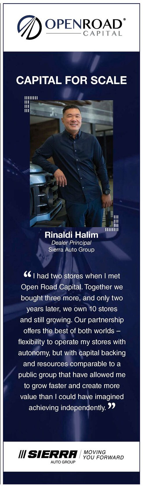 Open Road Capital Dealer Partner Rinaldi Halim in Automotive New Spotlight