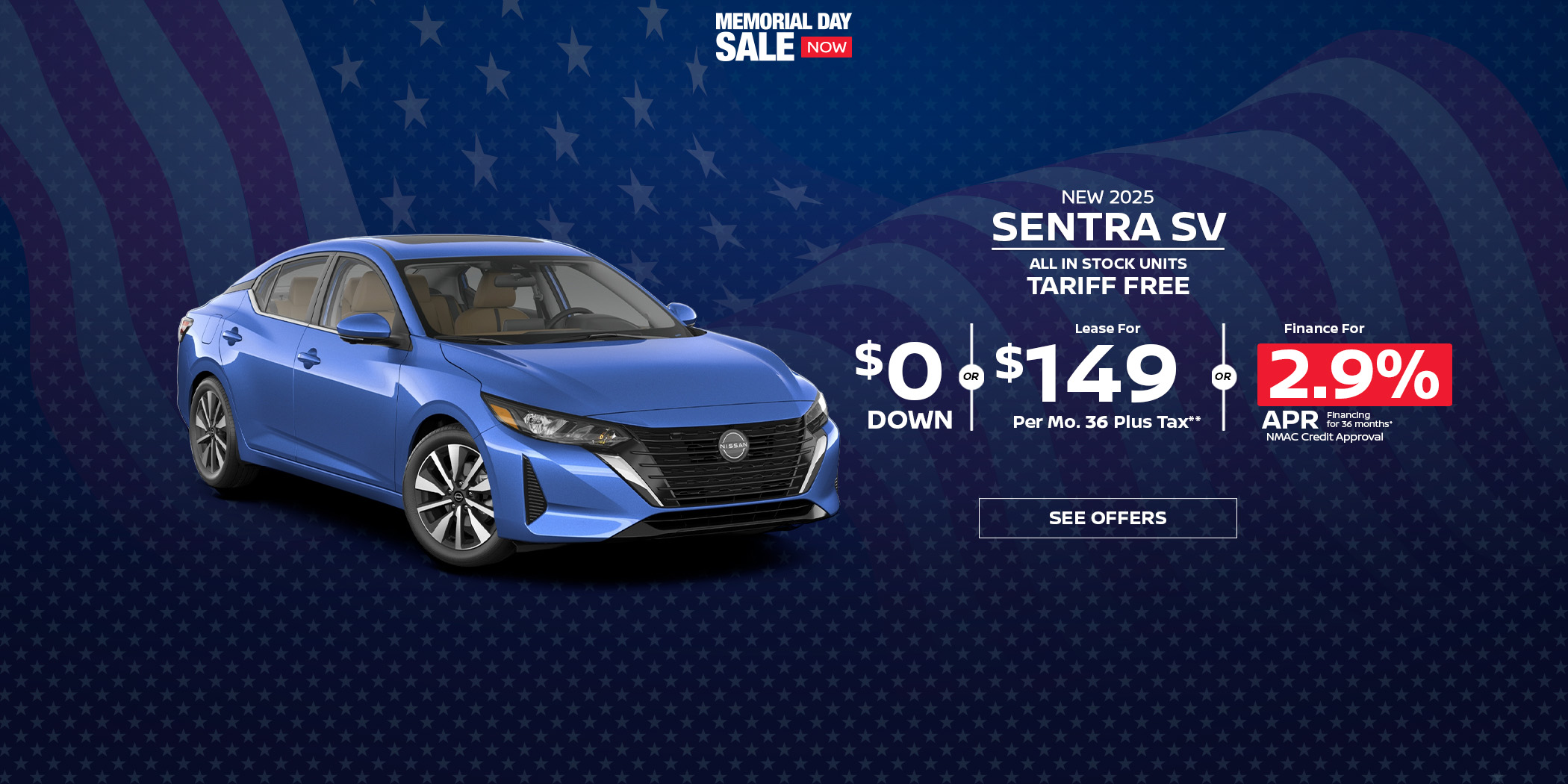 New Nissan Sentra S lease special