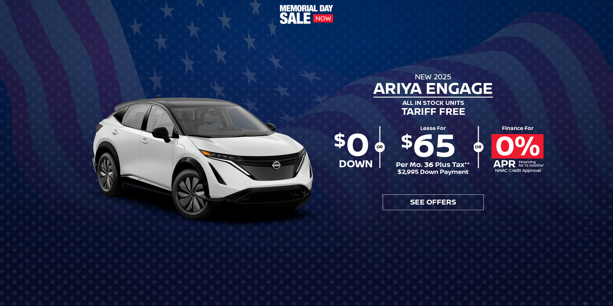 New Nissan Ariya Engage Lease special