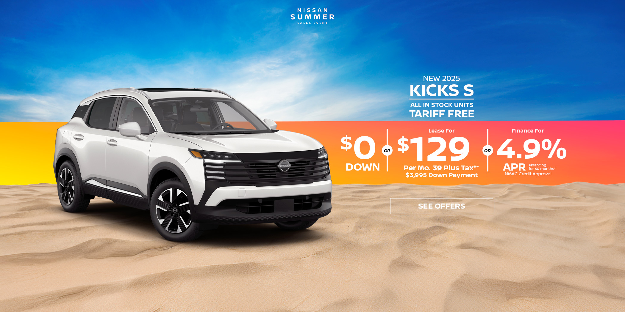 Nissan Kicks S lease special Nissan Kicks S lease special