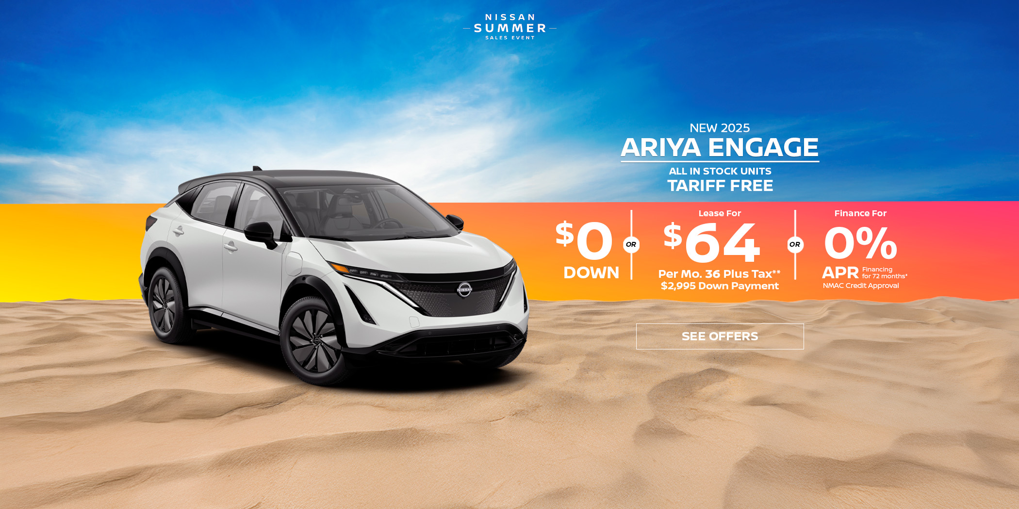 Nissan Ariya Engage Lease Offer Nissan Ariya lease special