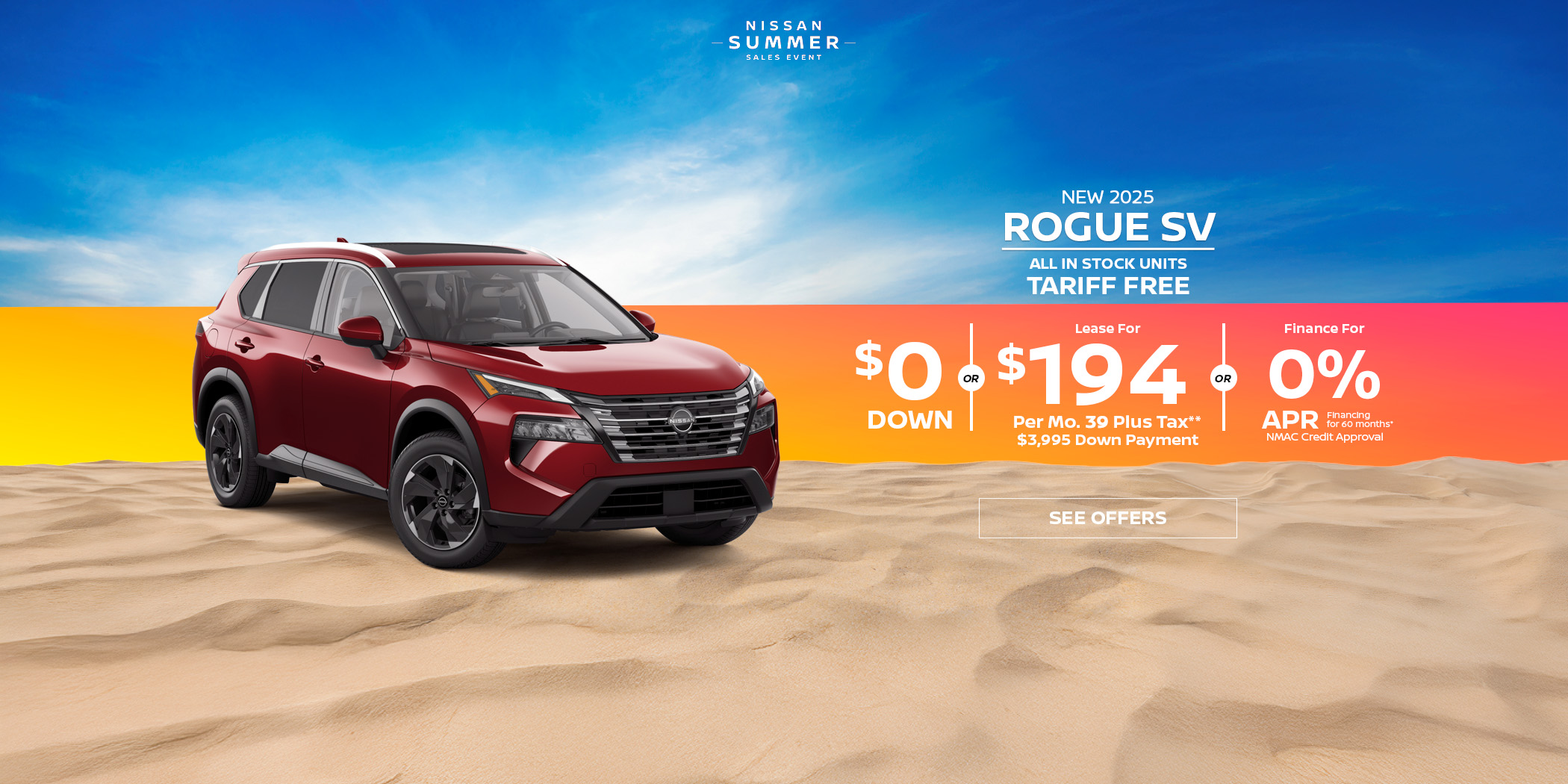 Nissan Rogue S Lease Special New Nissan Rogue SV Lease special