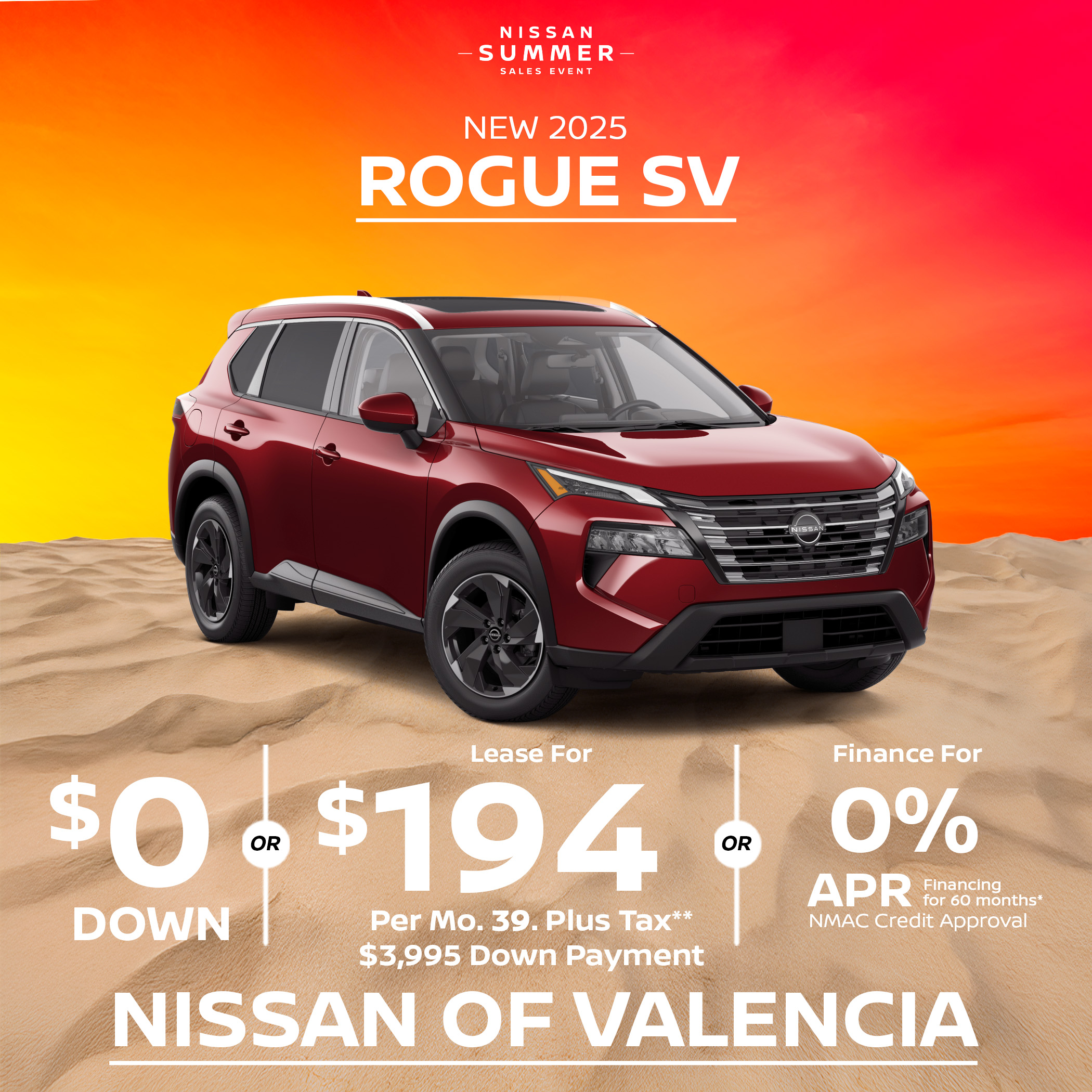 Nissan Rogue S Lease Special New Nissan Rogue SV Lease special