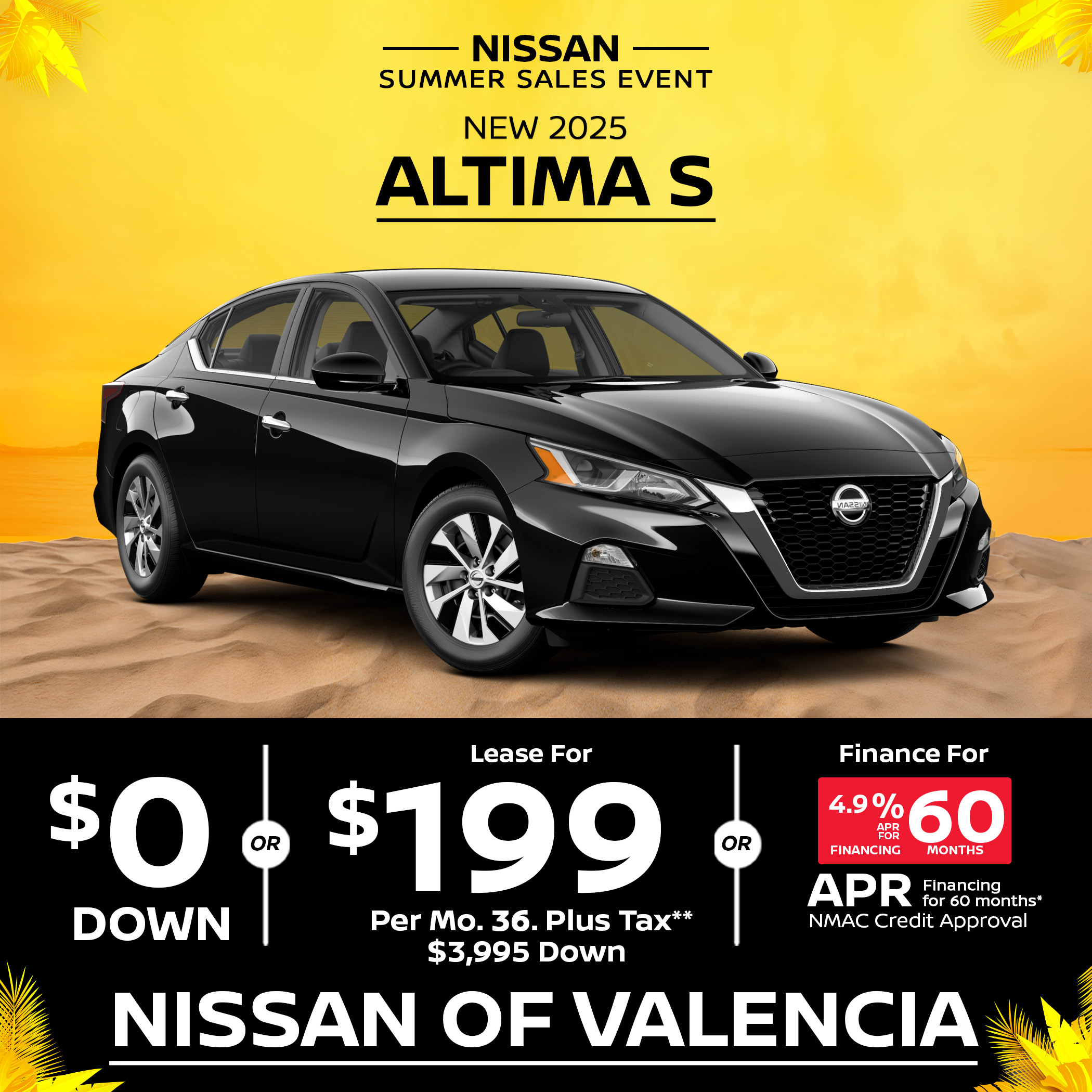 Nissan Altima Lease Special New Nissan Altima S lease special.