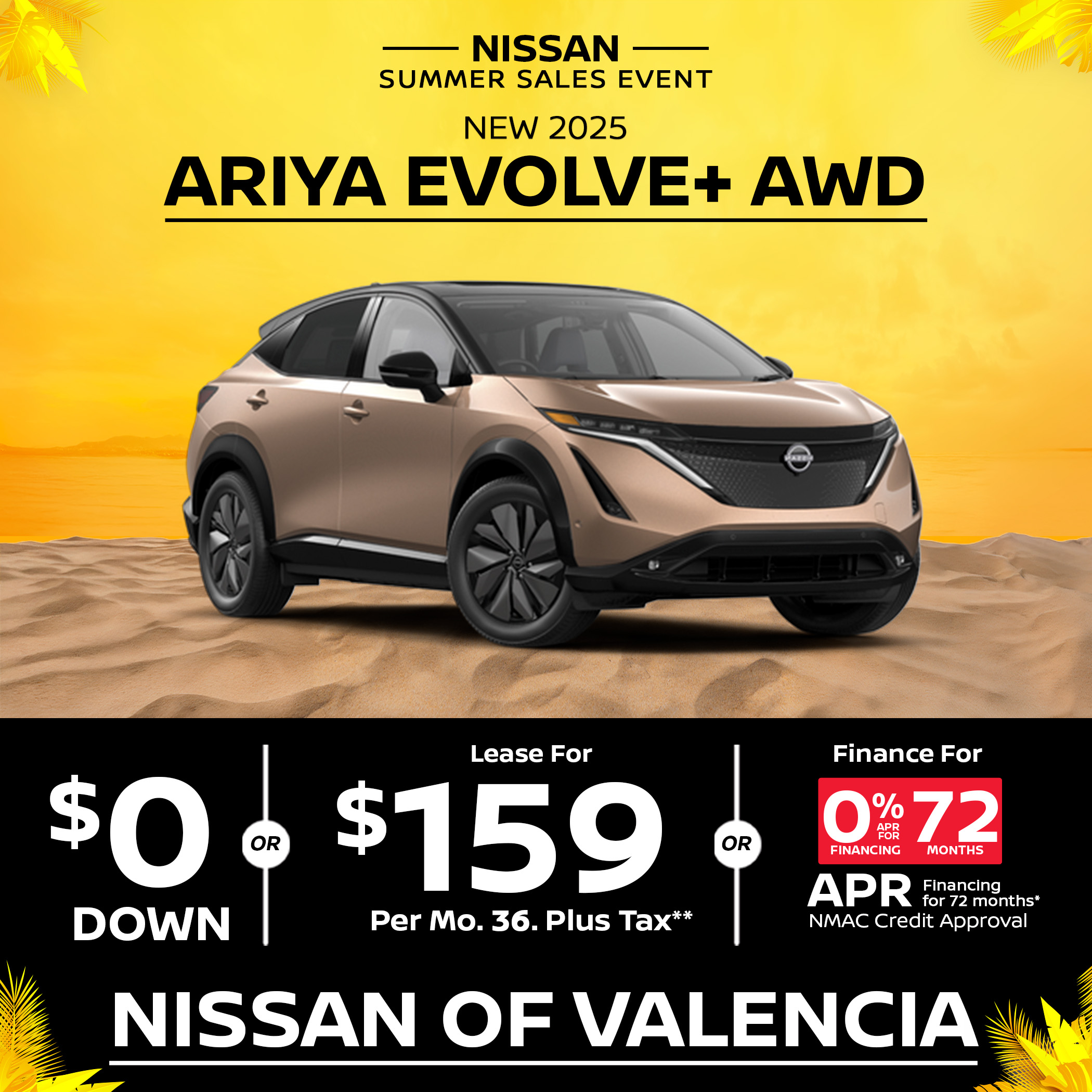 Nissan Ariya Engage Lease Offer Nissan Ariya Evolve + lease