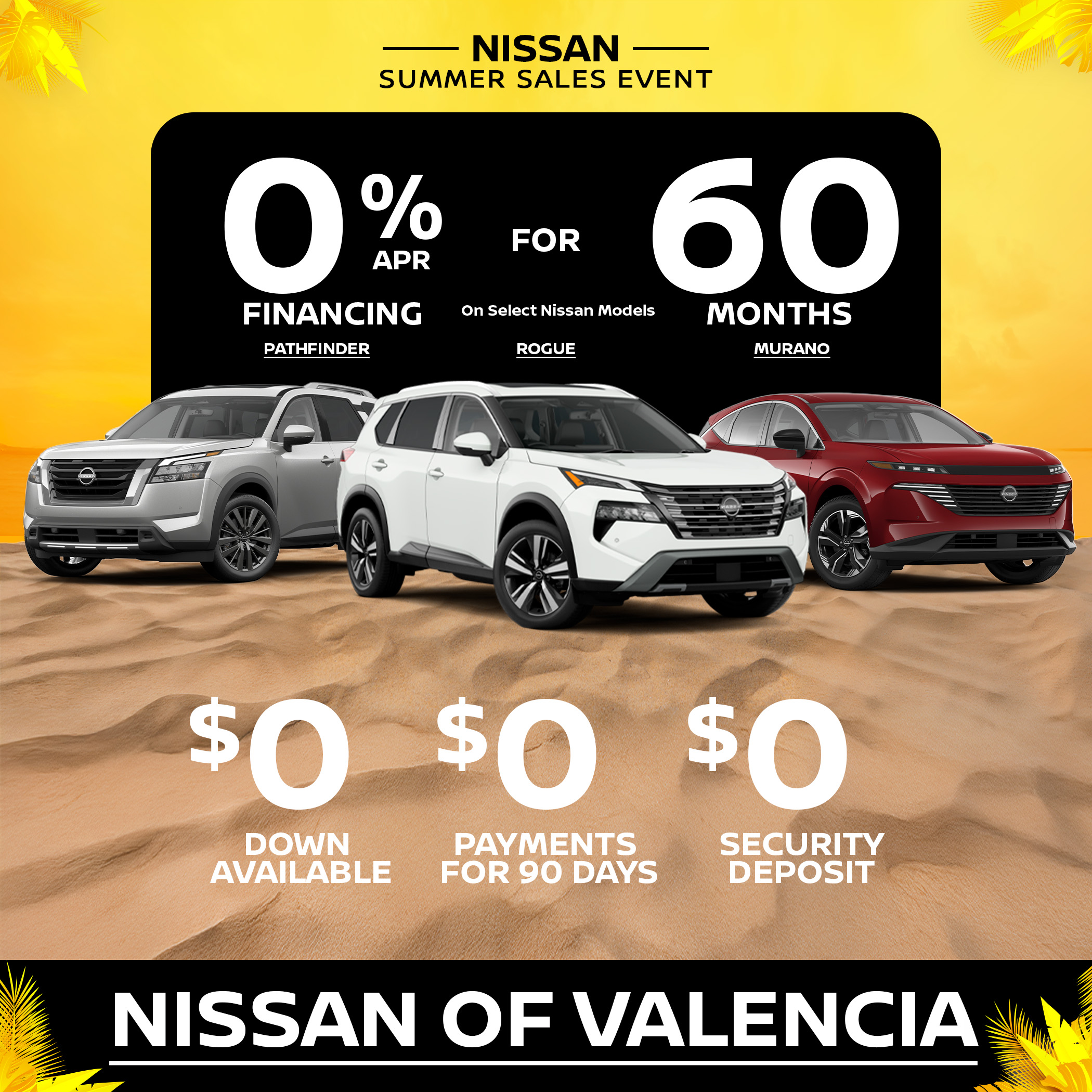 New Nissan 0% APR offers