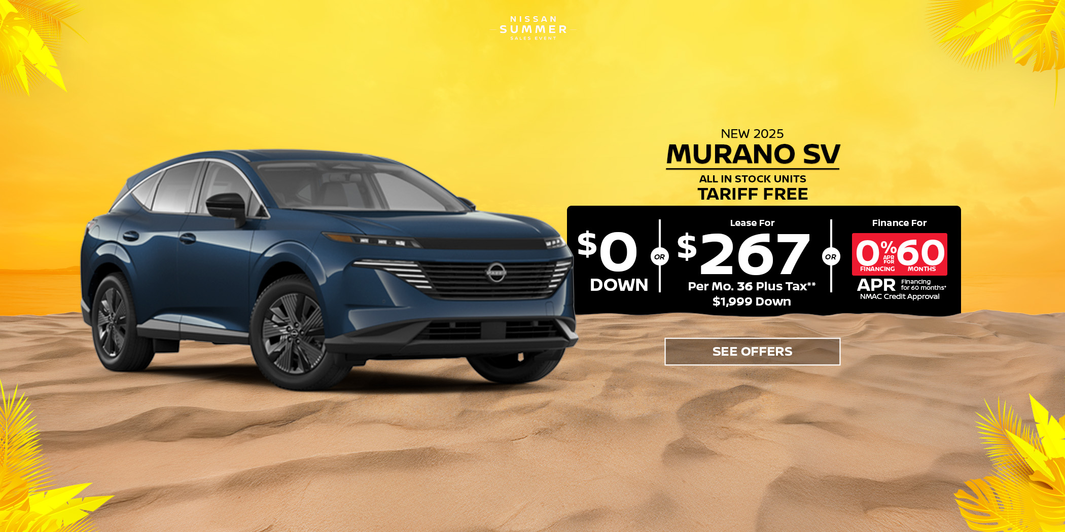 Nissan Murano SV Lease Special New Nissan Murano lease special