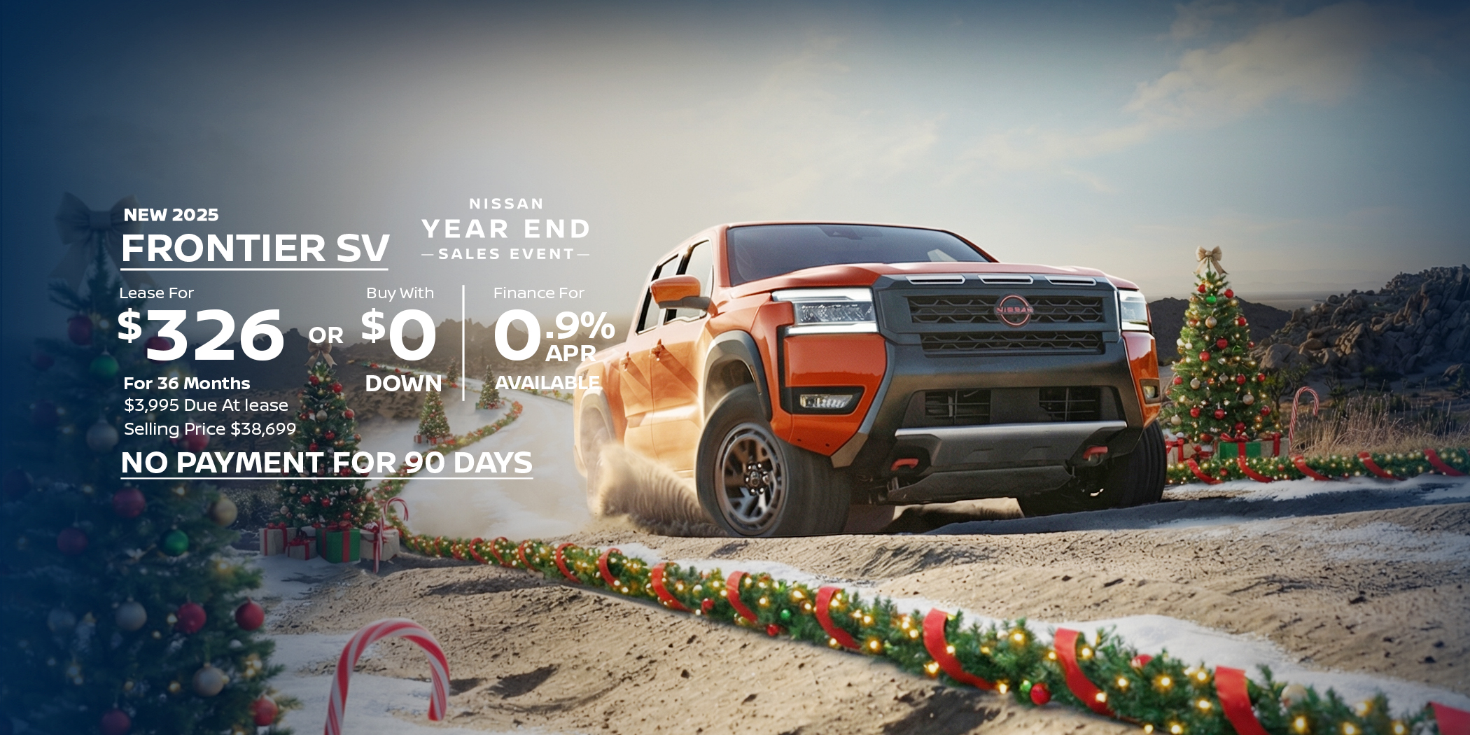 New Nissan Frontier Lease Special