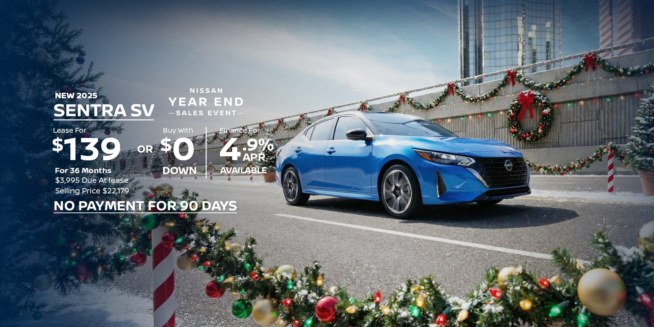 New Nissan Sentra SV Lease special