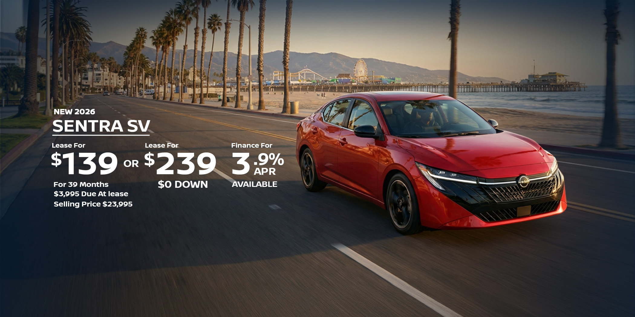 Nissan Sentra SV Lease special