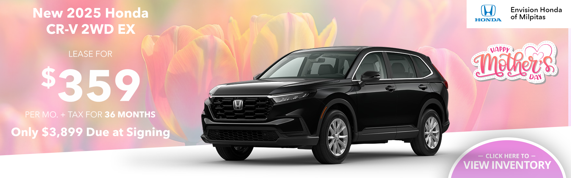 2025 Honda CR-V 2WD EX Lease - Pink Flowers