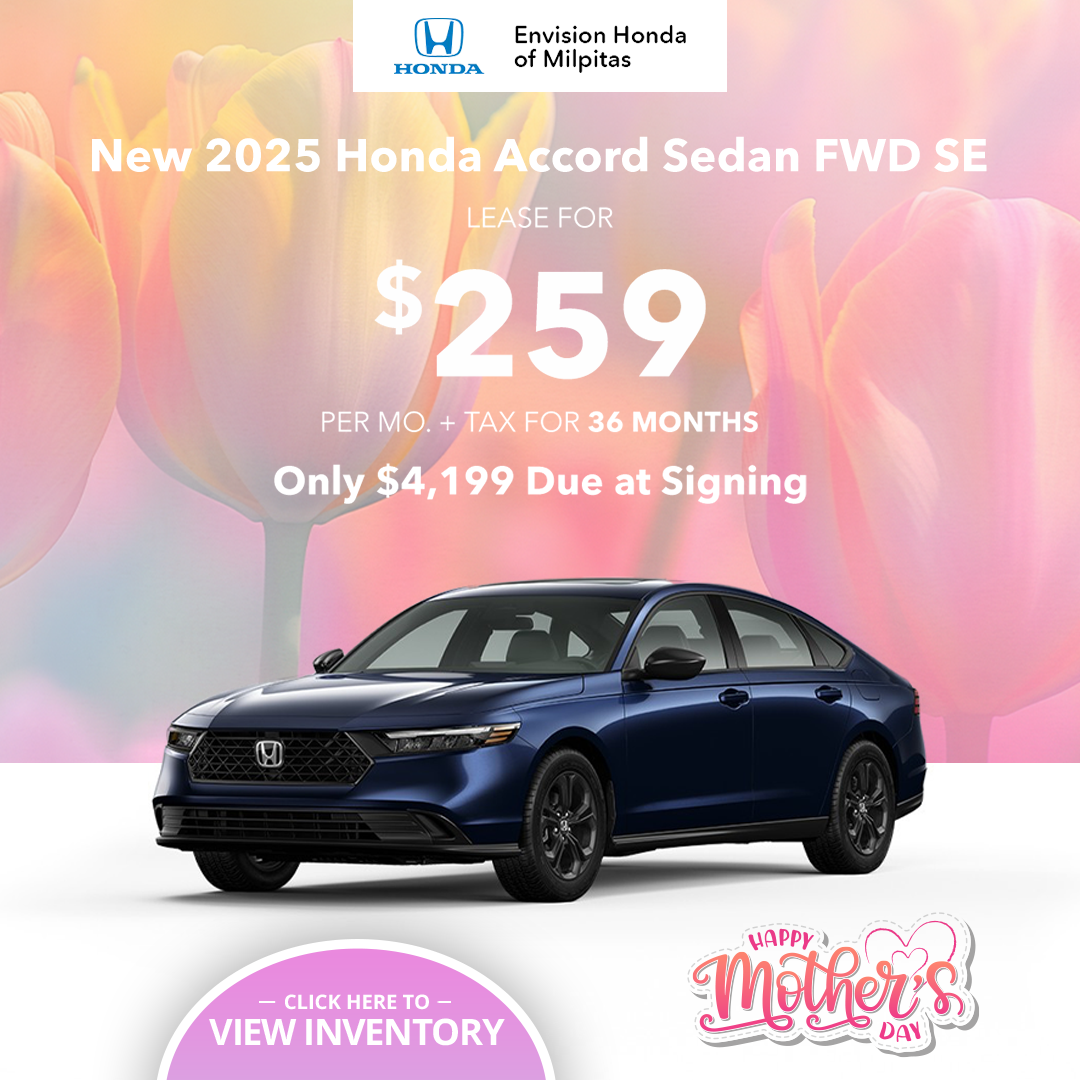 New 2025 Honda Accord Sedan FWD SE Lease - Pink Flowers