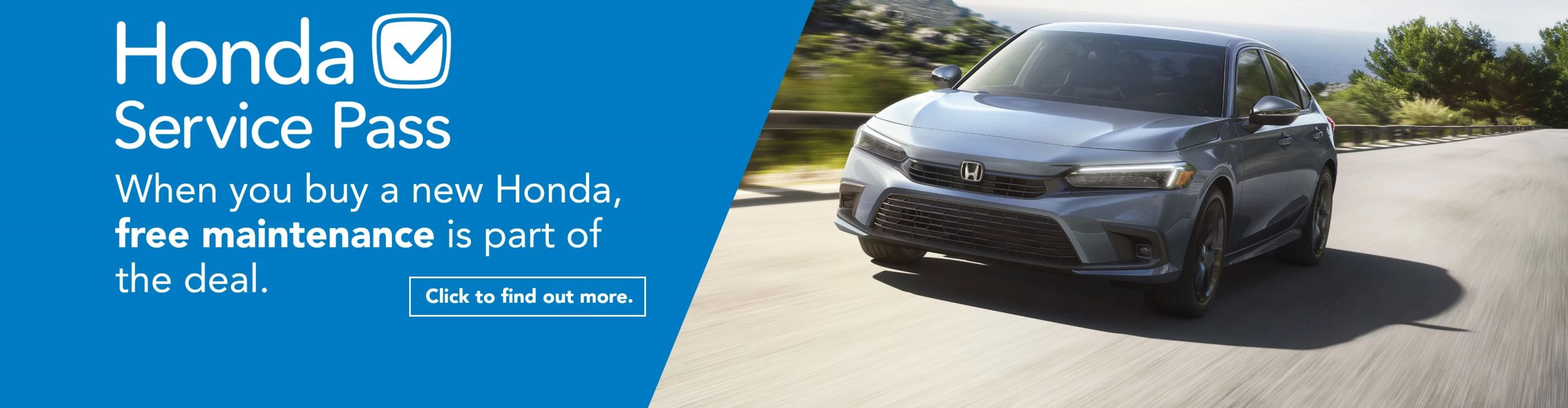 Honda Service Pass Homepage banner