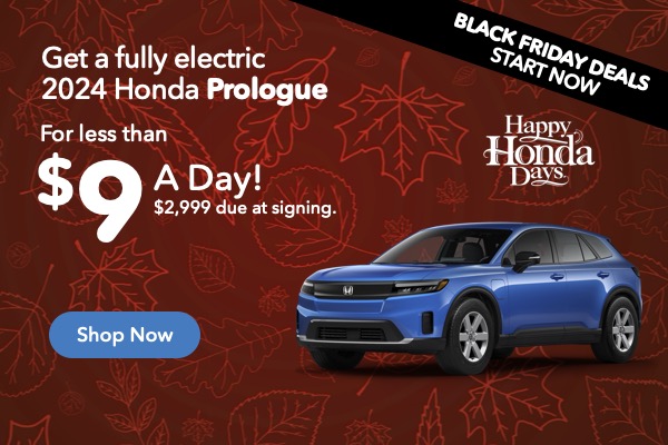 2024 Honda Prologue Happy Honda Days offer banner